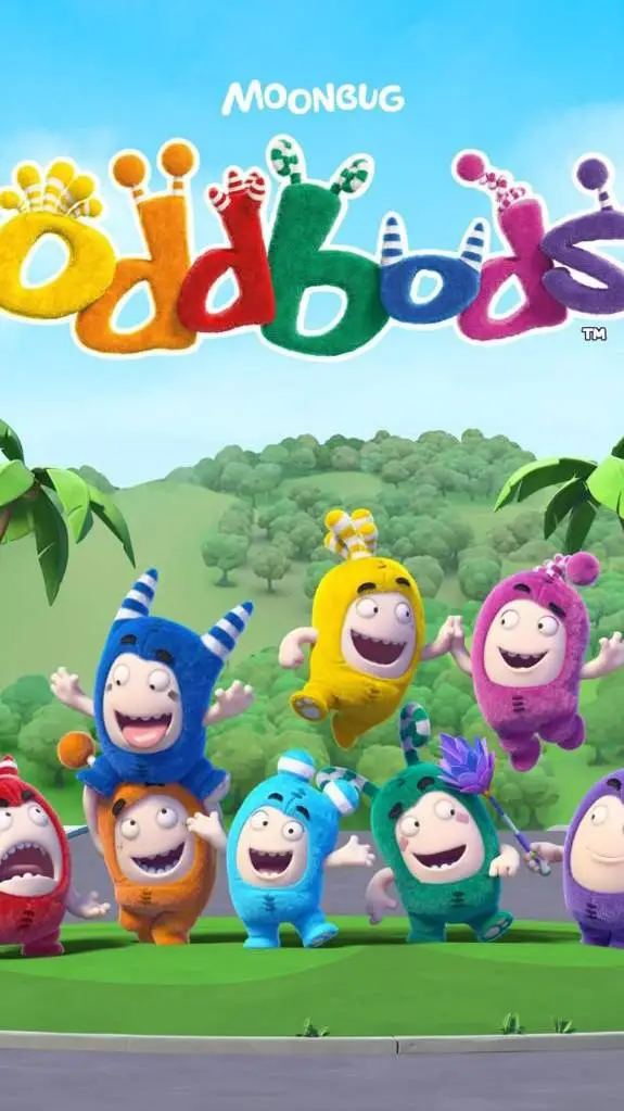 ai character: oddbods sleepover background