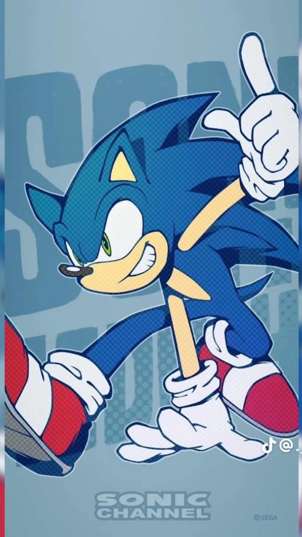 ai character: Sonic the hedgehog background