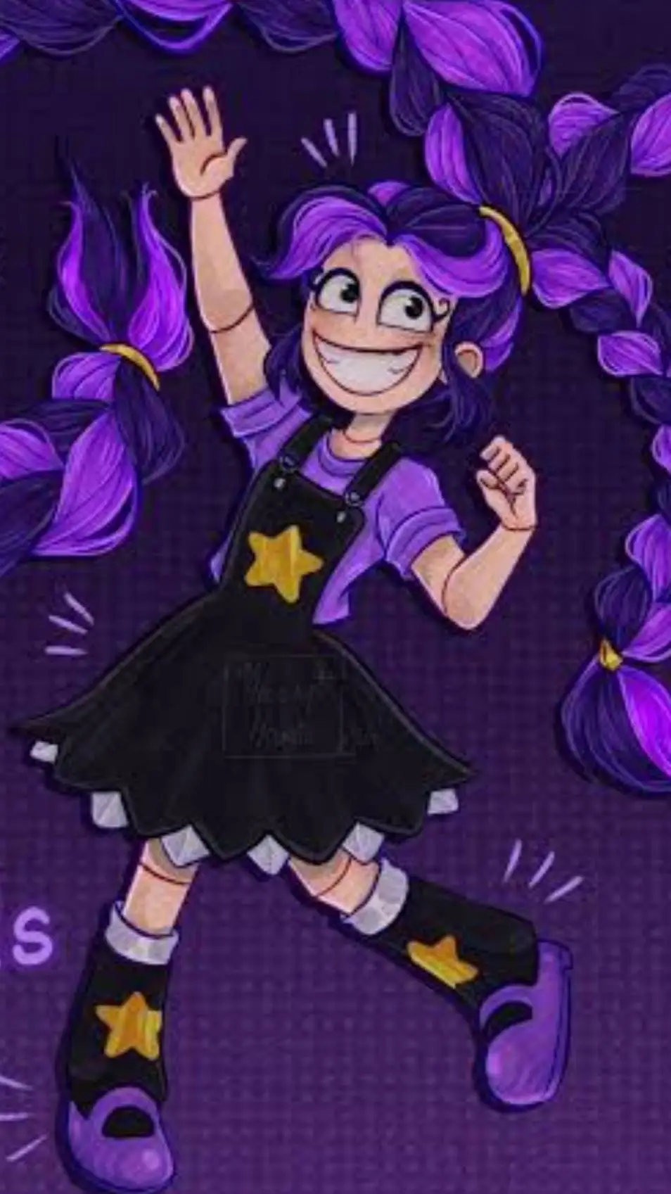 ai character: Lily love braids  background