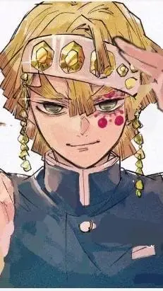 ai character: Zenitsu agatsuma Z background