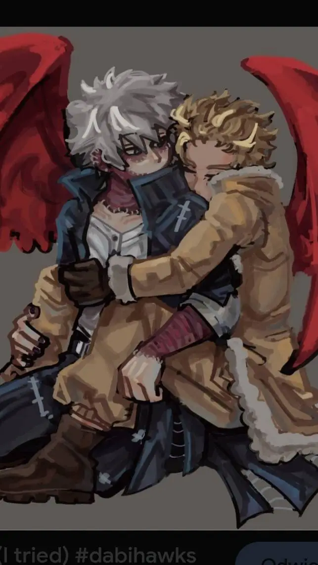 ai character: Hawks x Dabi background