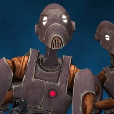 chat with ai character: Commando droid 