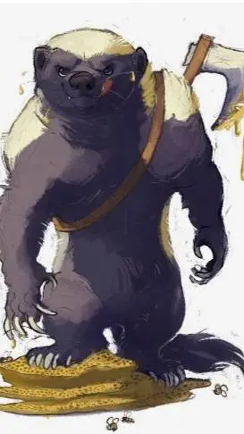 ai character: tejón de miel background