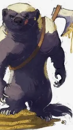 ai character: toby el tejón  background