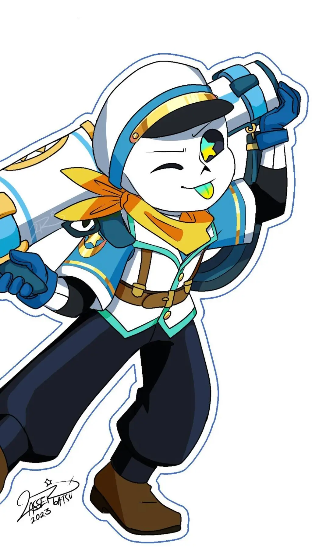 ai character: Pallete Sans background