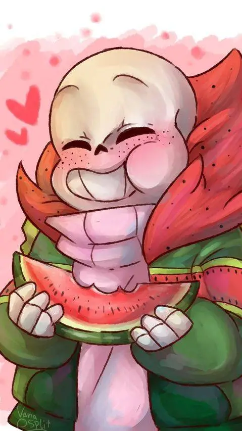 ai character: Watermelon Sans background