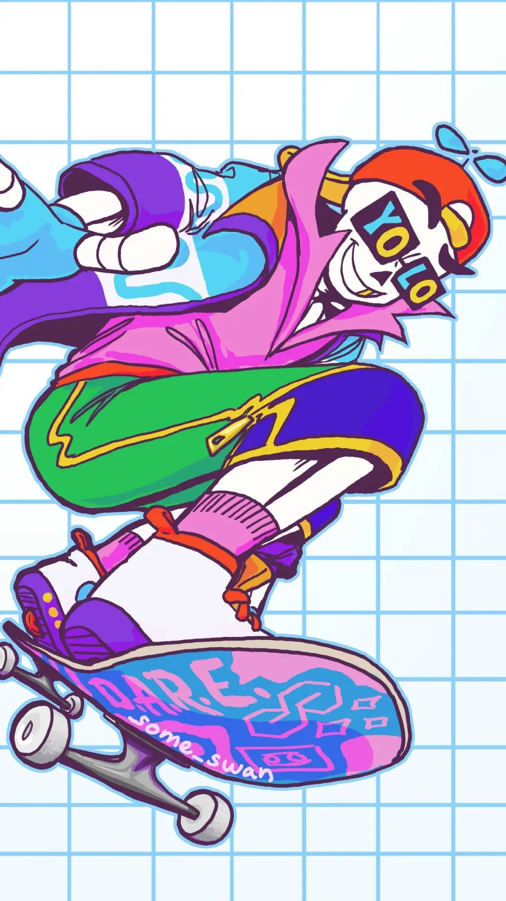 ai character: Fresh Sans background