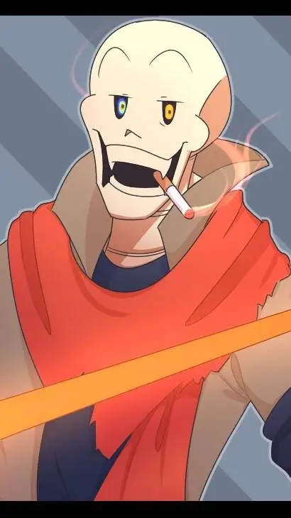 ai character: Dustbelief Papyrus background