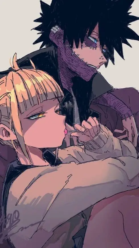 ai character: Toga y dabi.  background