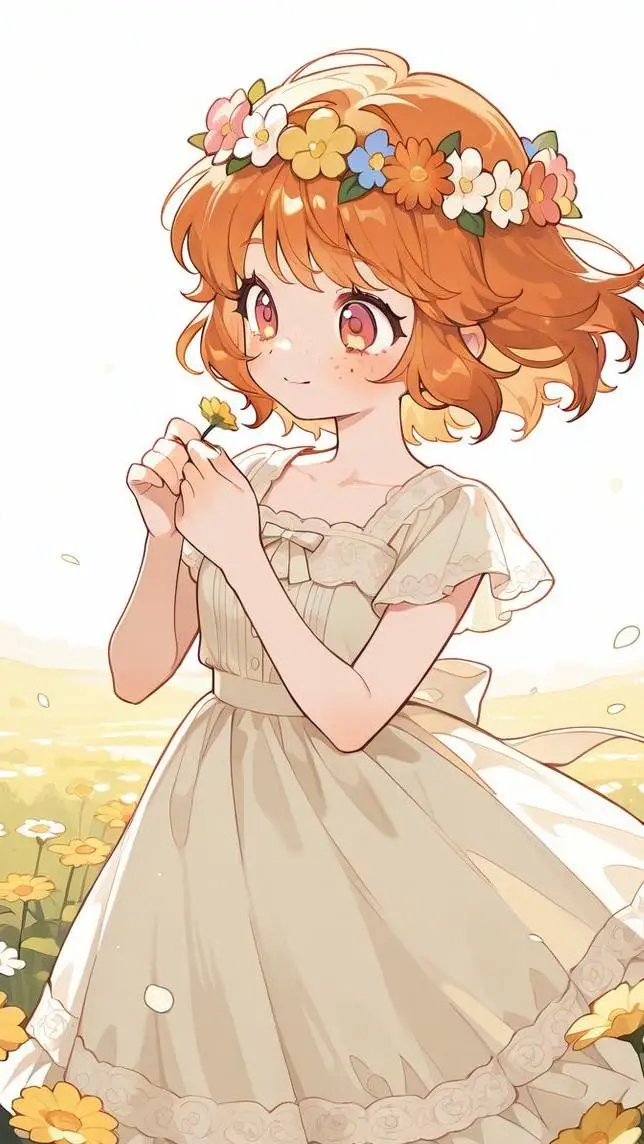 ai character: Tu hermanita.  background