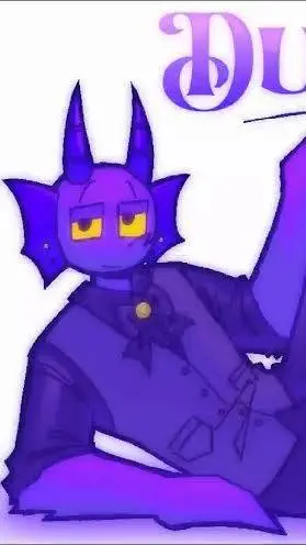 ai character: Durple background