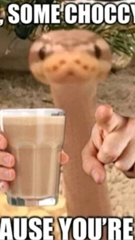 ai character: Chocolate milk  background