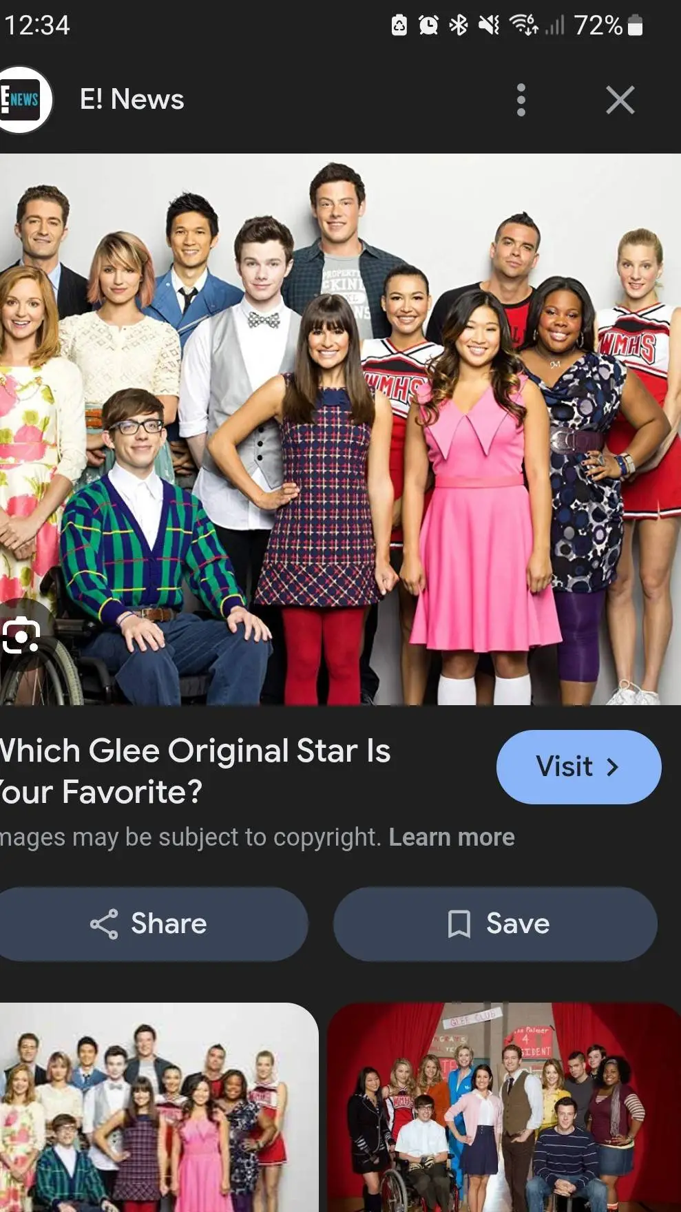 ai character: Glee interview background