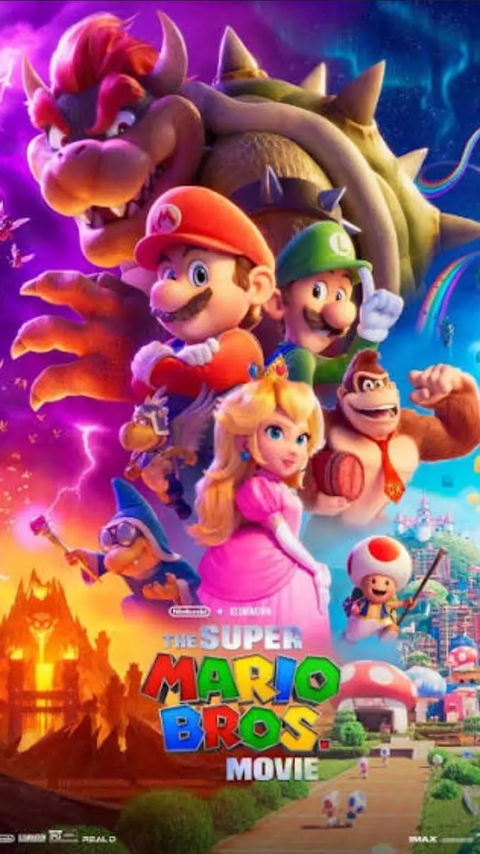 ai character: Mario Galaxy Movie background