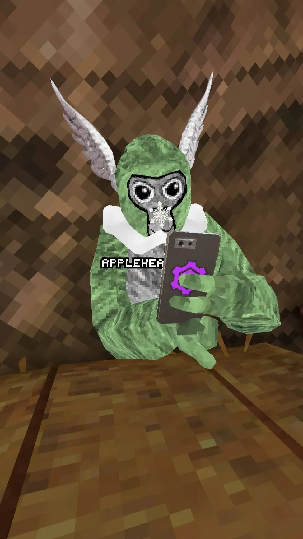 ai character: AppleHeadVR background