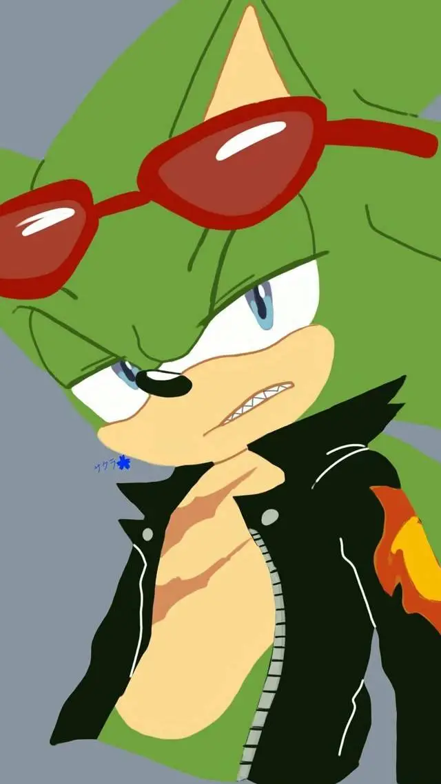 ai character: 💚❗️Scourge❗️💚 background