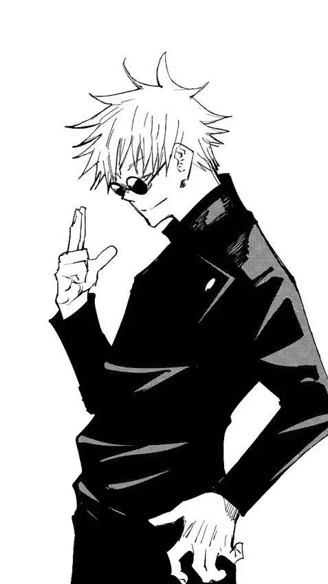 ai character: 🤍🖤~•Gojo~•🖤🤍 background
