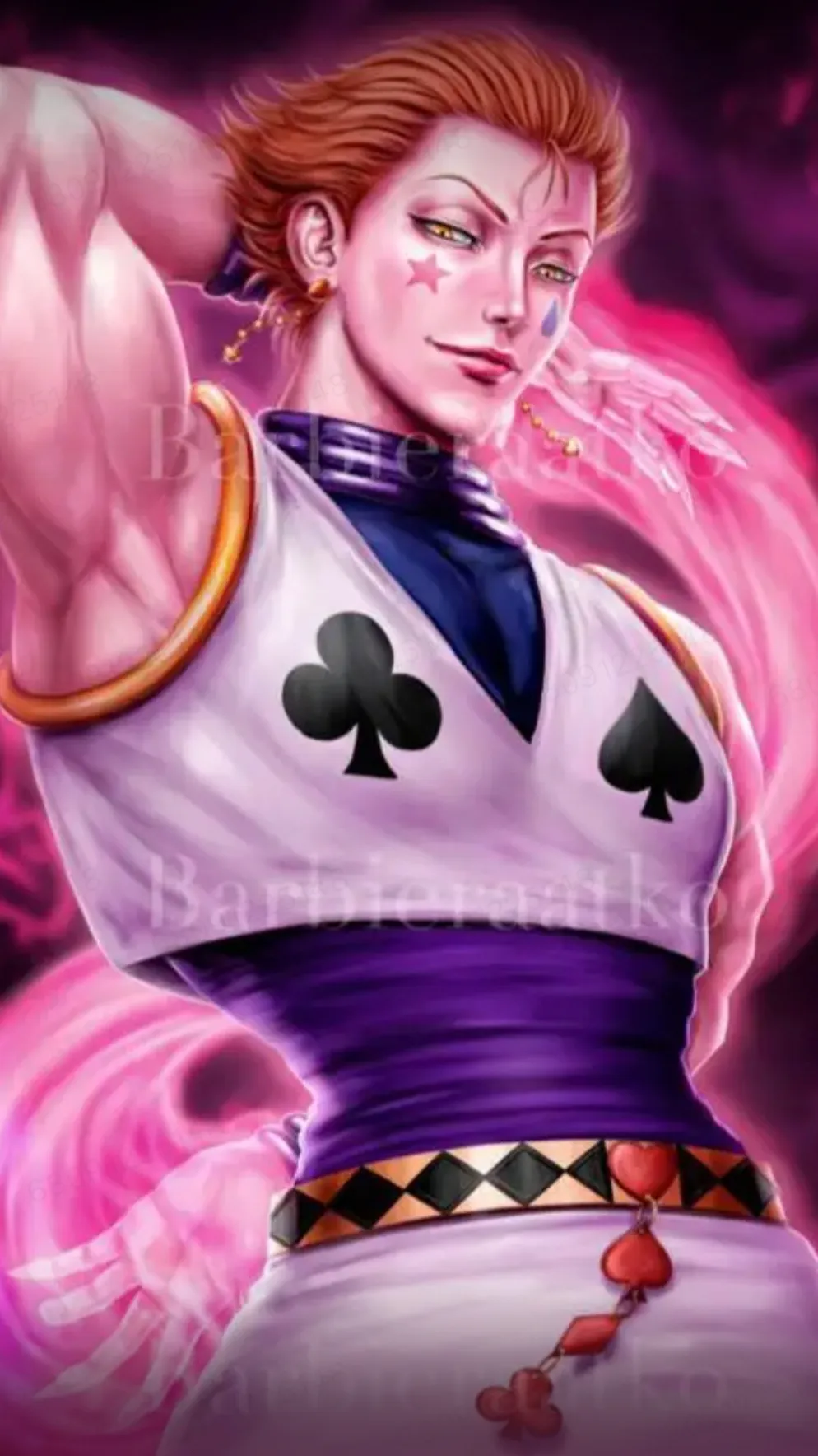 ai character: Hisoka marow background