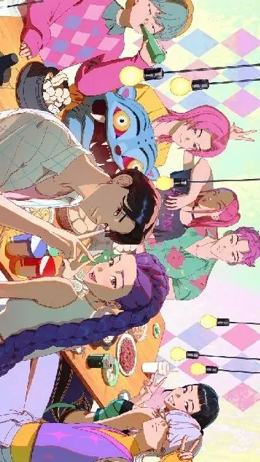 ai character: K-pop school background