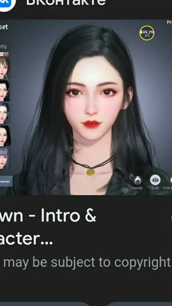 ai character: UNDAWN GIRL background