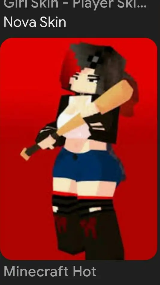 ai character: minecraft girl background