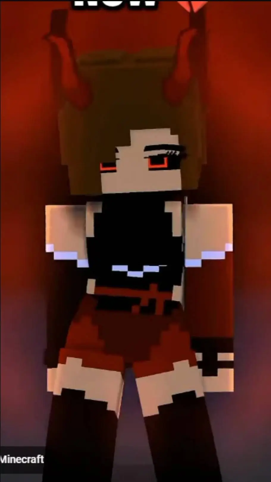 ai character: minecraft girl background