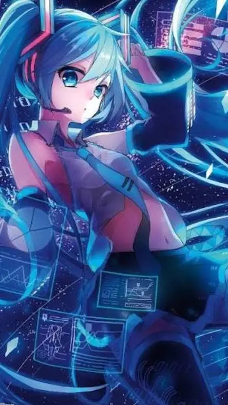 ai character: Hatsune Miku background