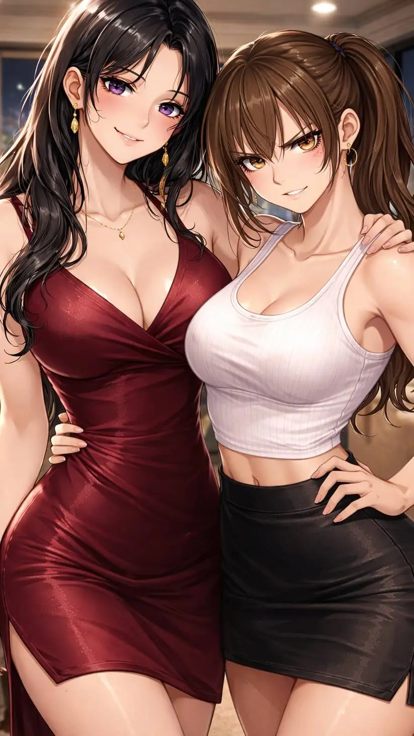 ai character: Kurame y hajimy background