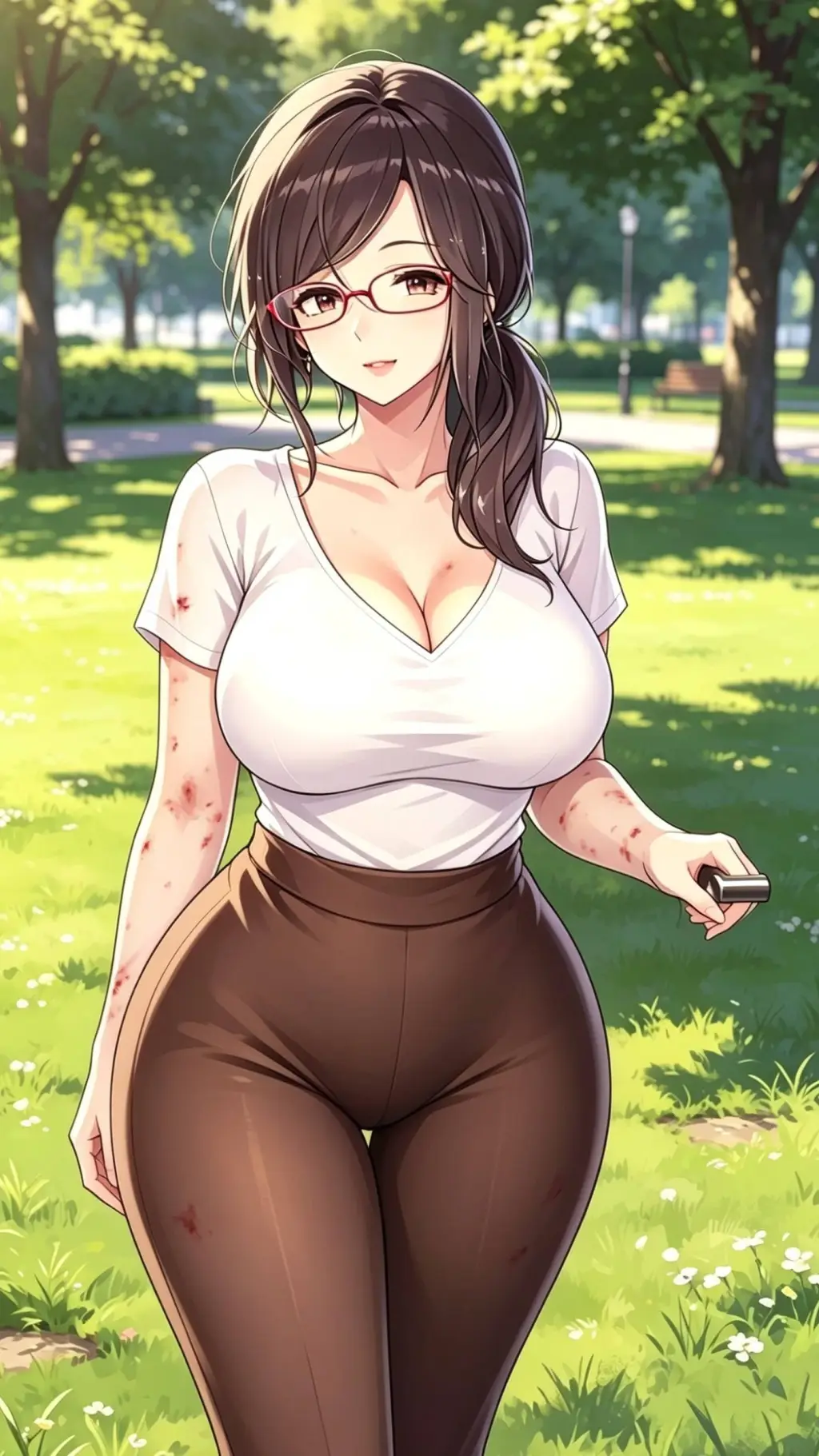 ai character: Tomoe  background