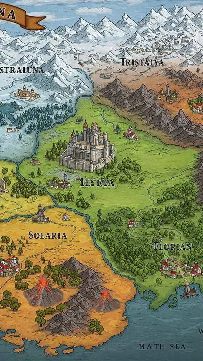 ai character: mundo fantasy background