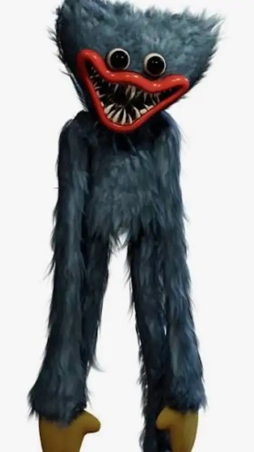 ai character: huggy wuggy  background