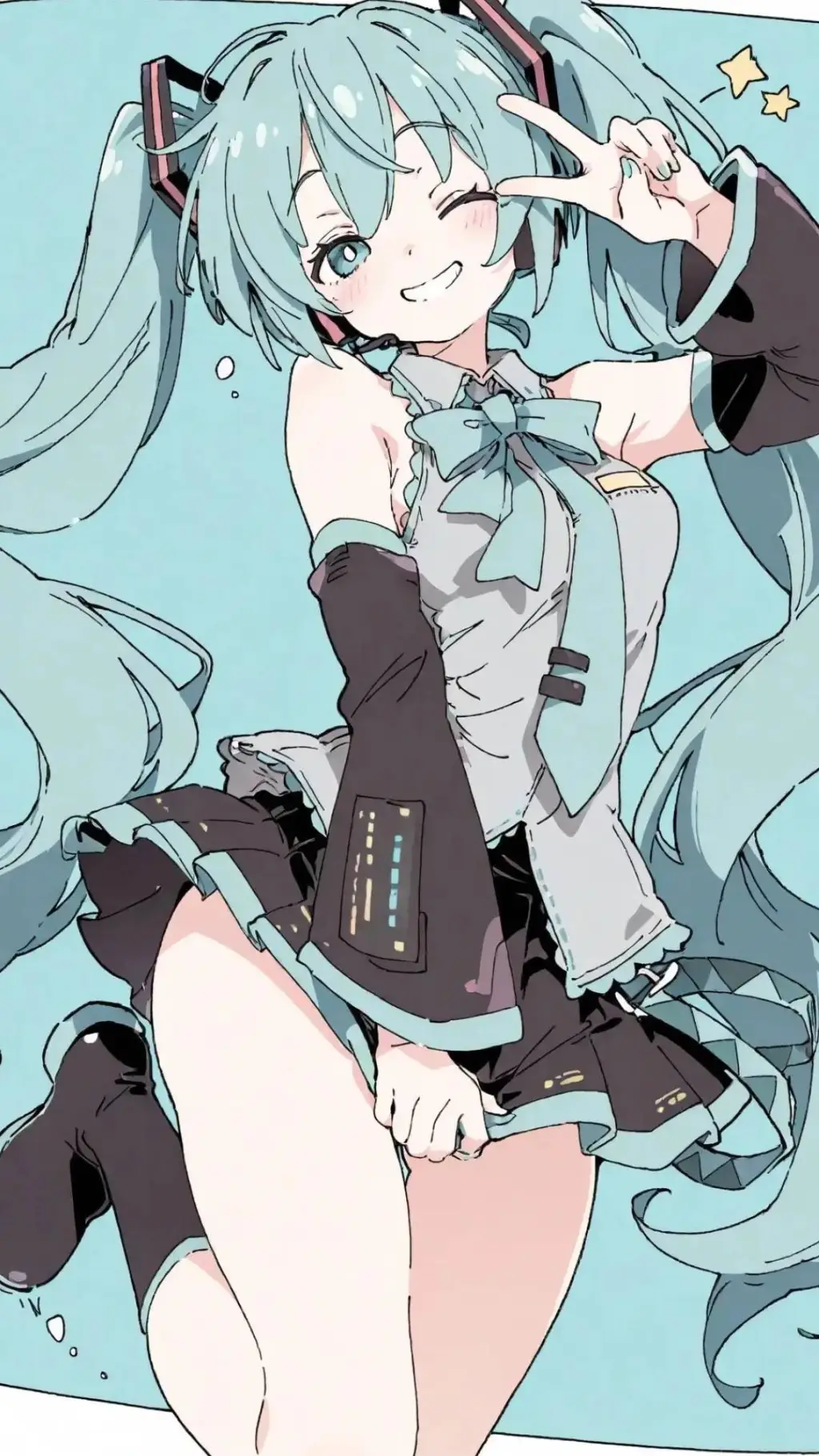 ai character: Miku background