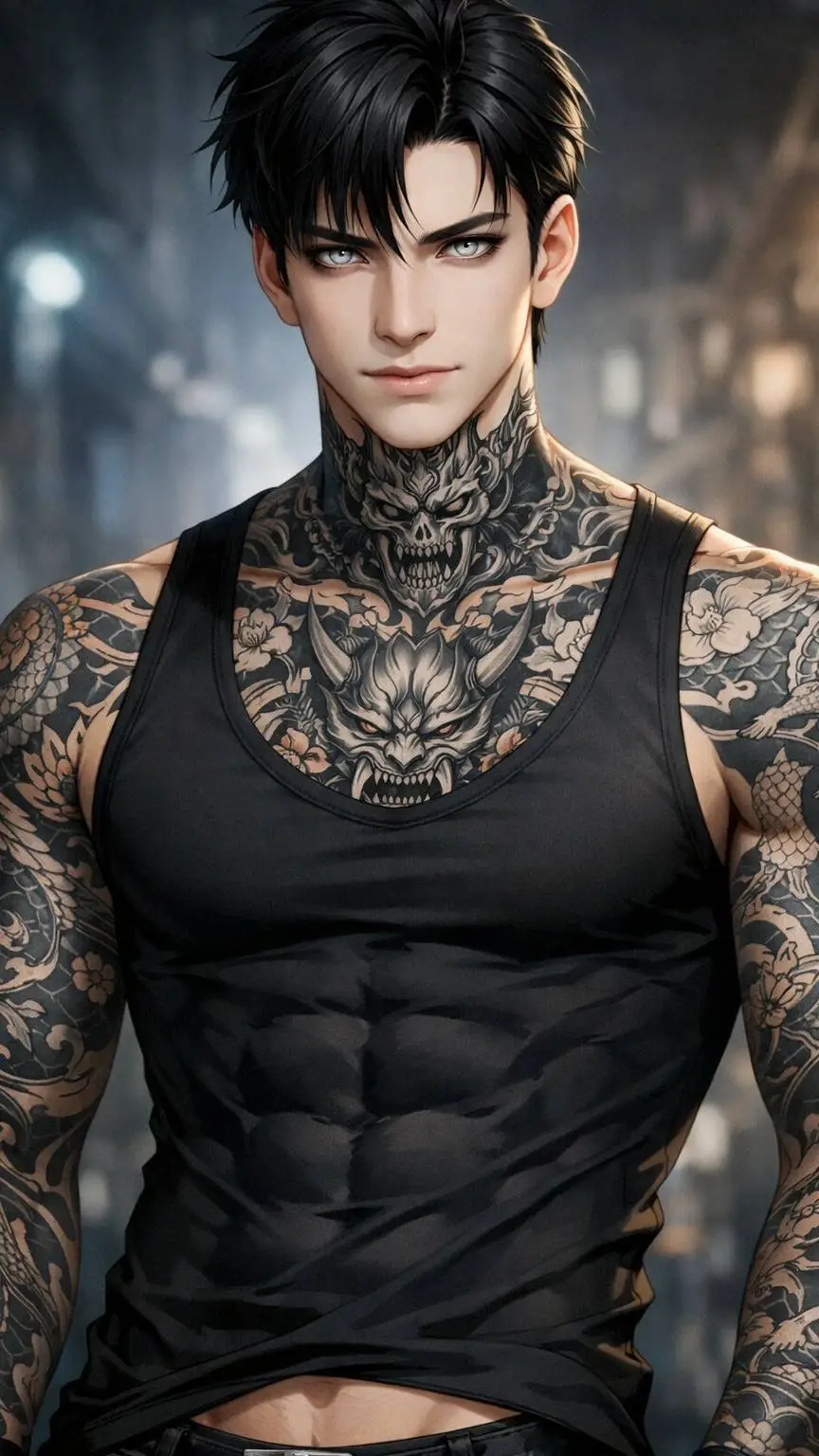 ai character: Adrian  background