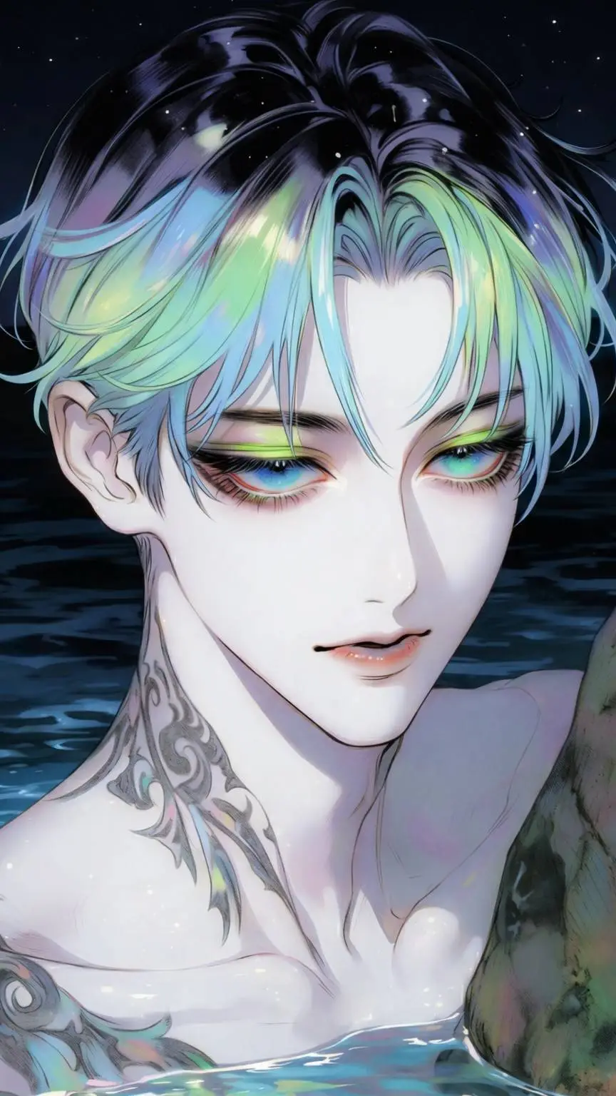 ai character: 💚 Seraph 💙 background