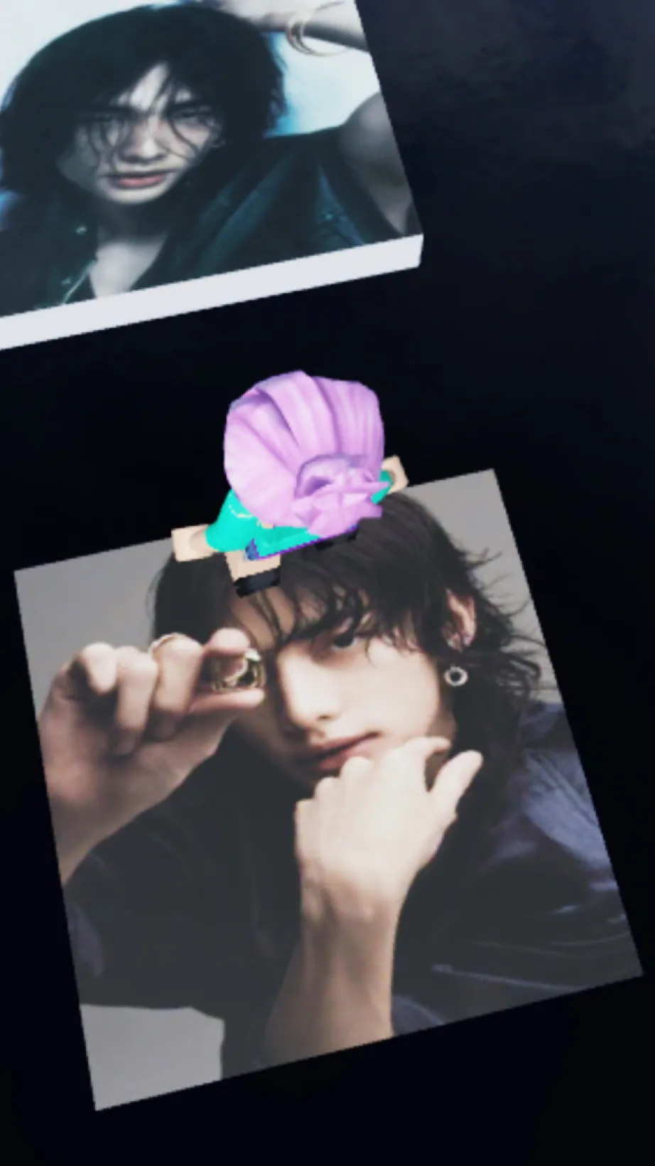 ai character: Hyunjin  background