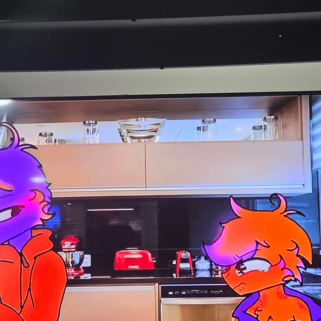 chat with ai character: Orange and purple