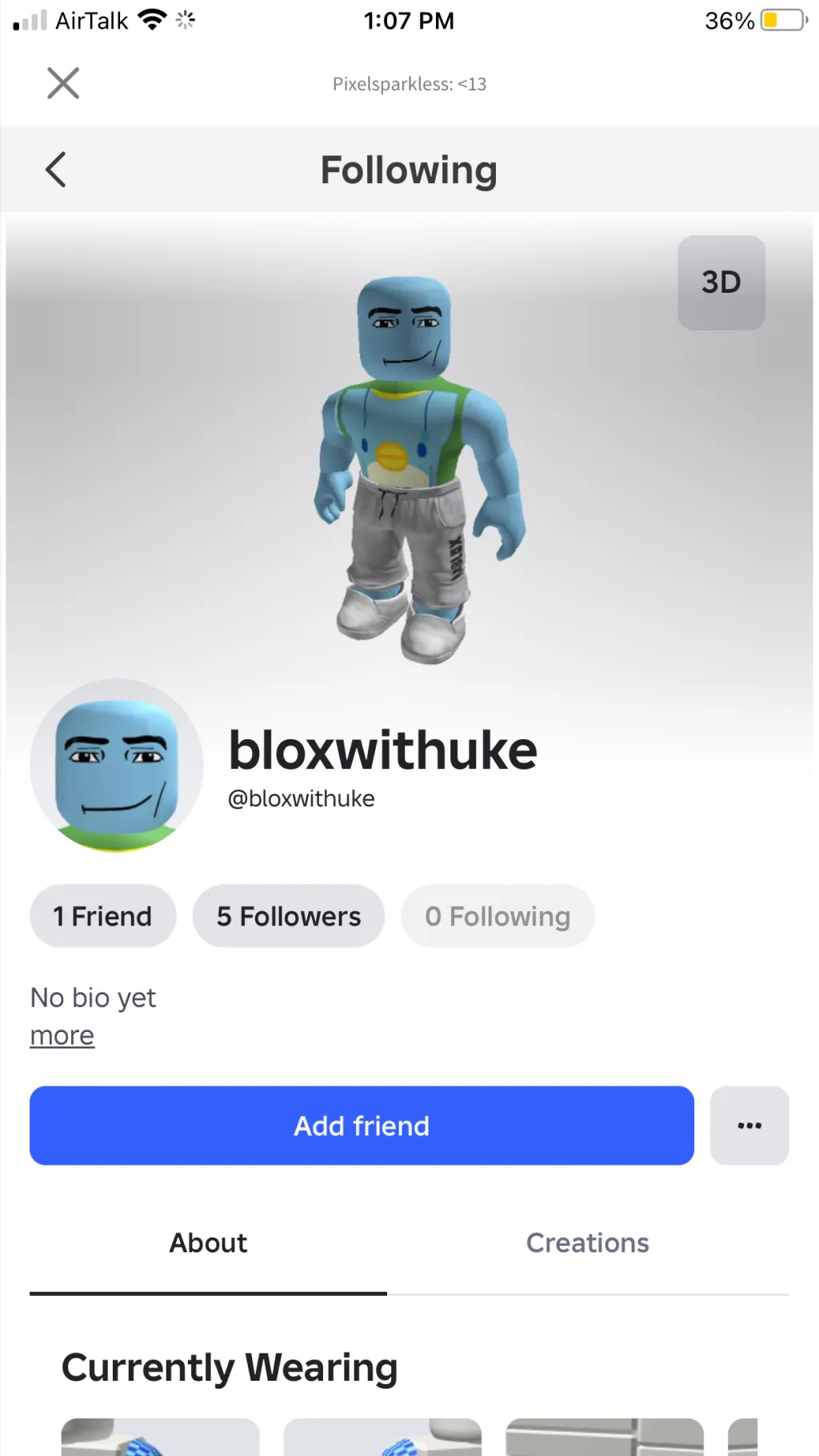 ai character: bloxwithuke background