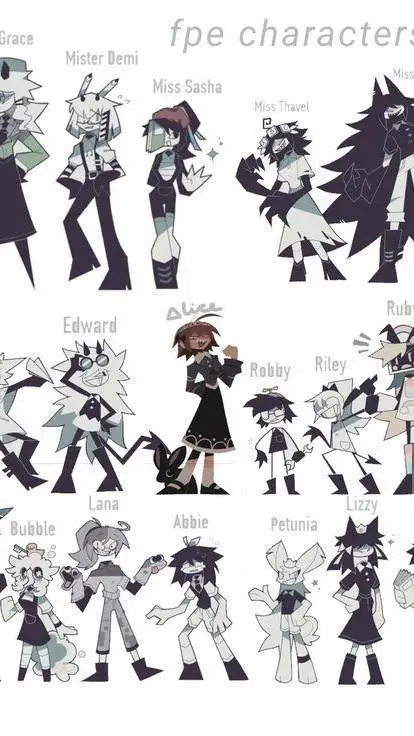 ai character: fpe sleep over background