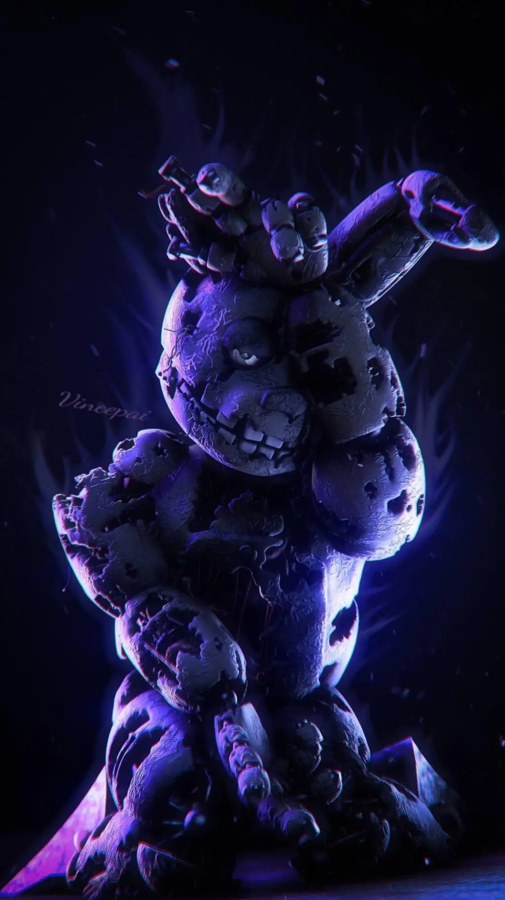 ai character: spring trap  background