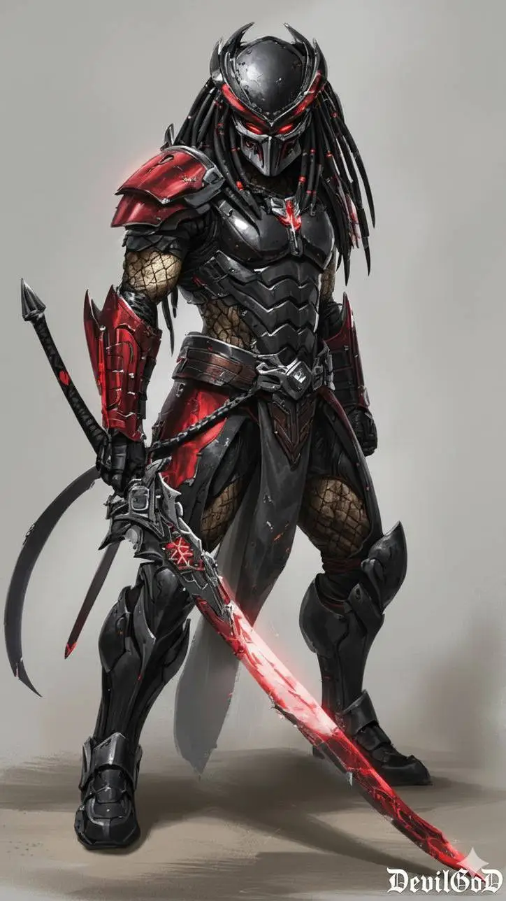 ai character: хищник  background