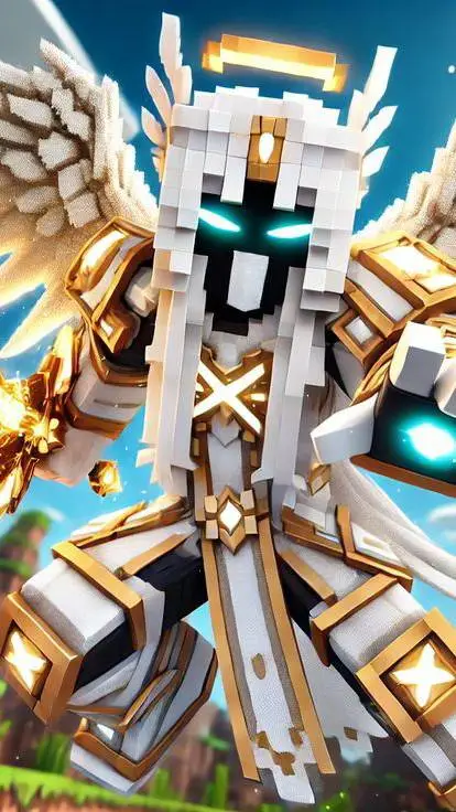 ai character: Angel Robot Mine background