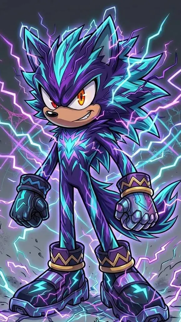 ai character: sonic ultra  background