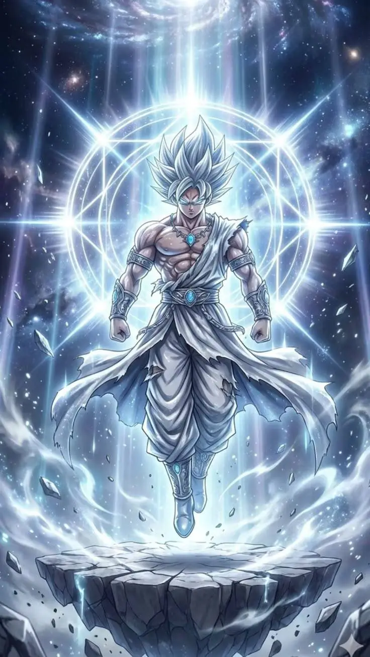 ai character: god goku background