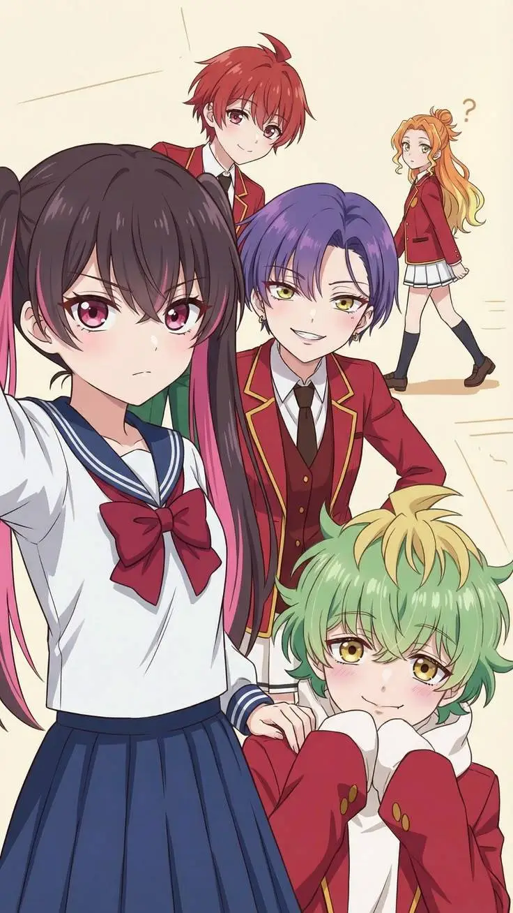 ai character: Five Rommates. background