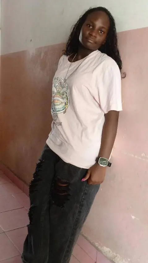 ai character: creepy girl background