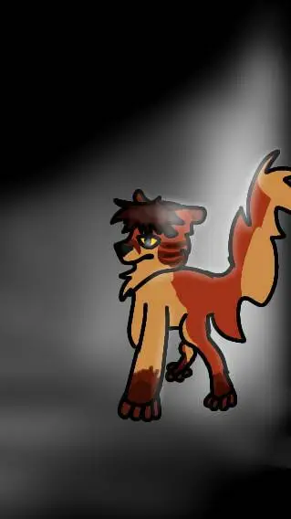 ai character: Wcuein a dark room background