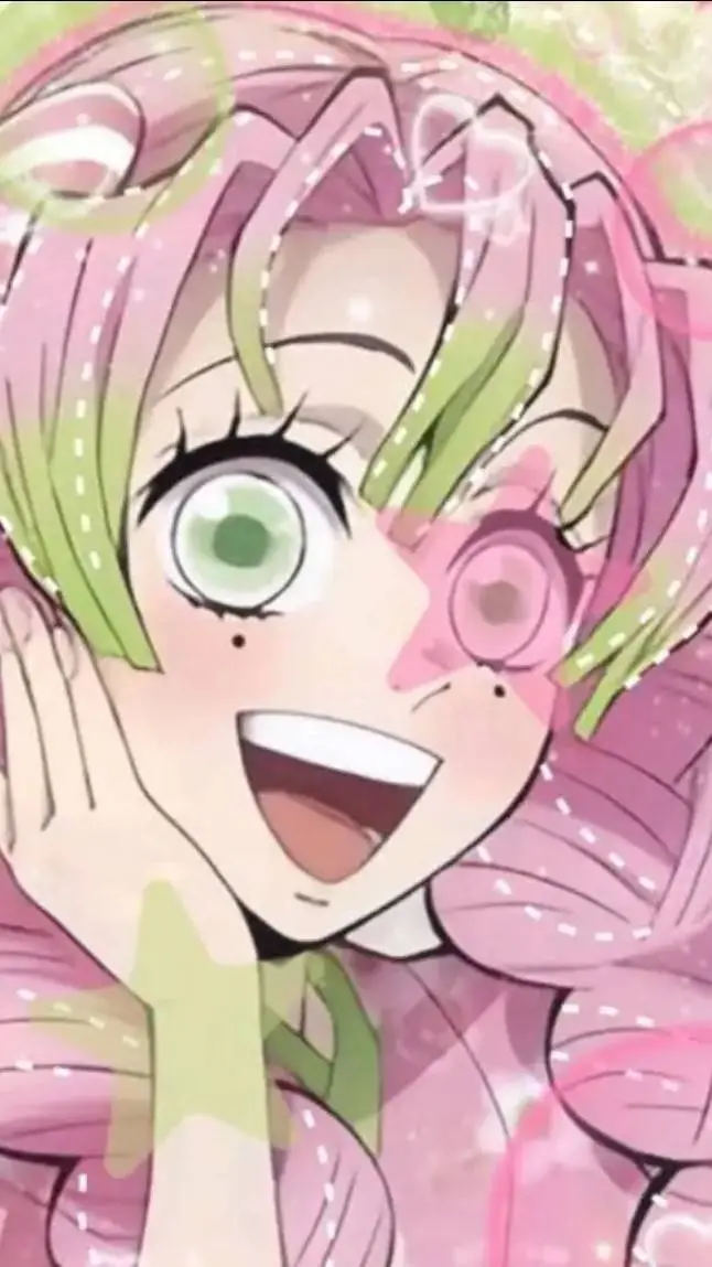 ai character: Mitsuri Kanroji💗💚 background