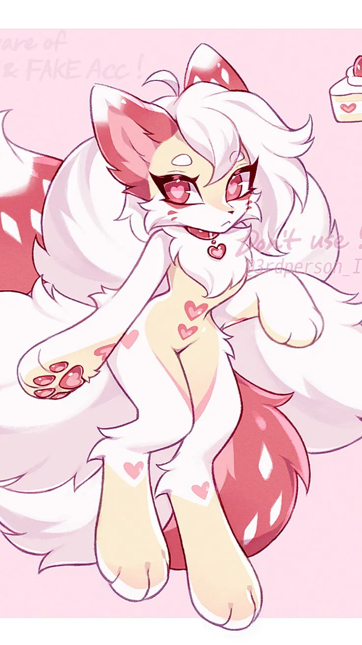 ai character: 🍓Лисичка🍓 background