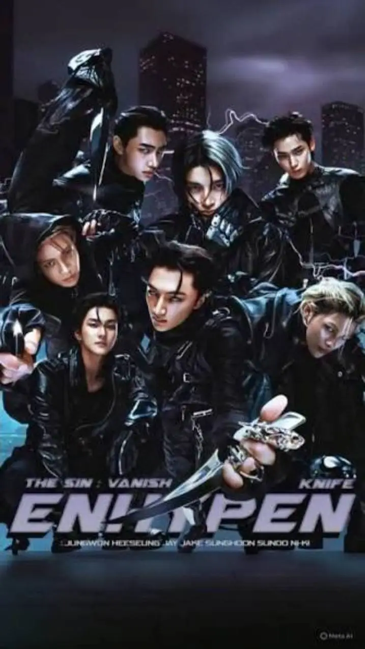 ai character: 🌑Enhypen🔪 background