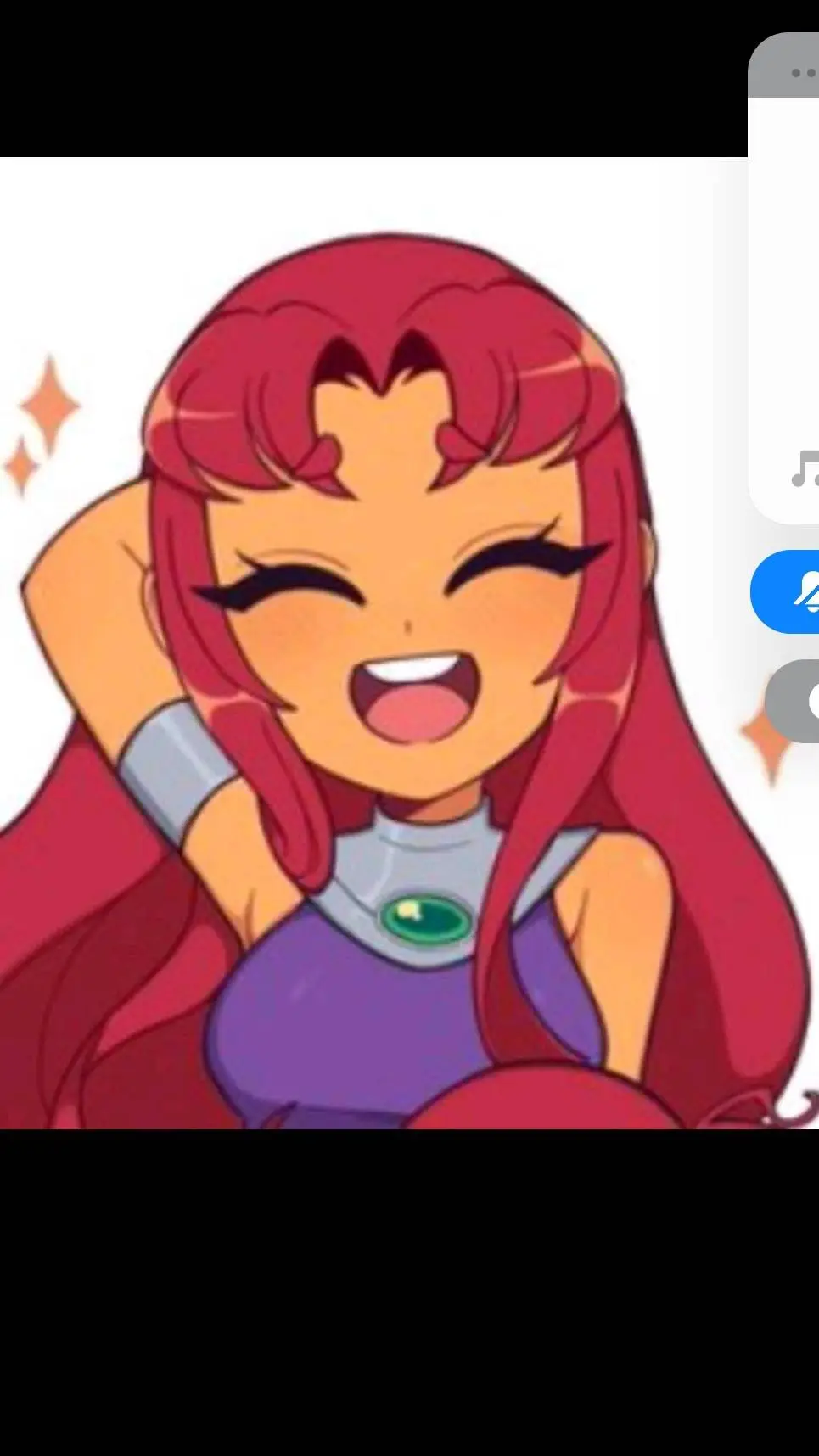 ai character: Starfire  background